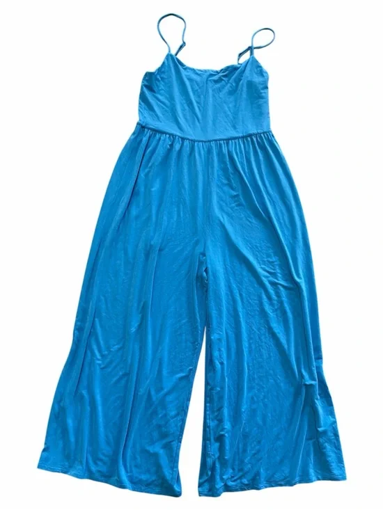 Aritzia Wilfred Market Blue Jumpsuit Wide Leg size L - Picture 6 of 7